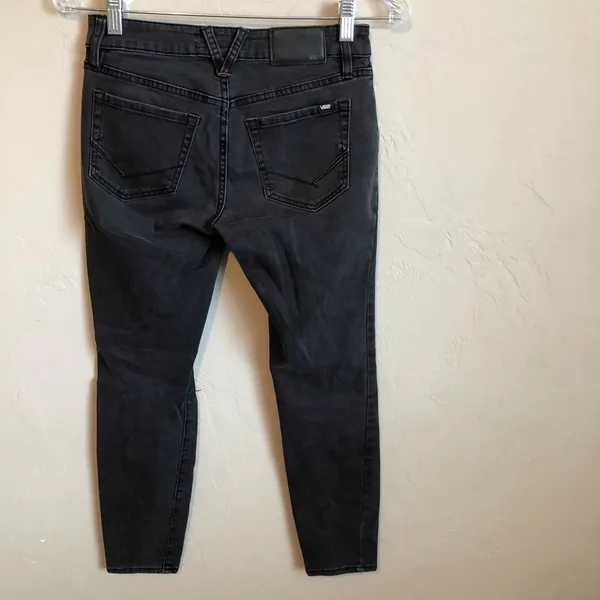 Vans Faded Black Blownout Knees‎ Skinny Jeans - Image 5