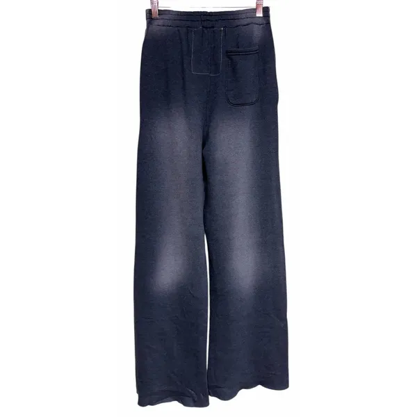 Aviator Nation Wide Leg Pocket Sweatpants‎ Faded Smoke Women's Size Medium - Image 2