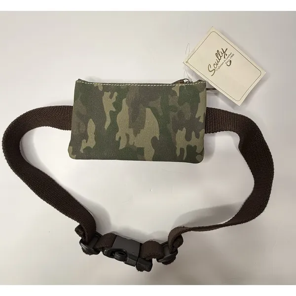 Scully Waist Belt Pouch Wallet Brown Leather Camo‎ Unisex Travel Easy Carry New - Image 7