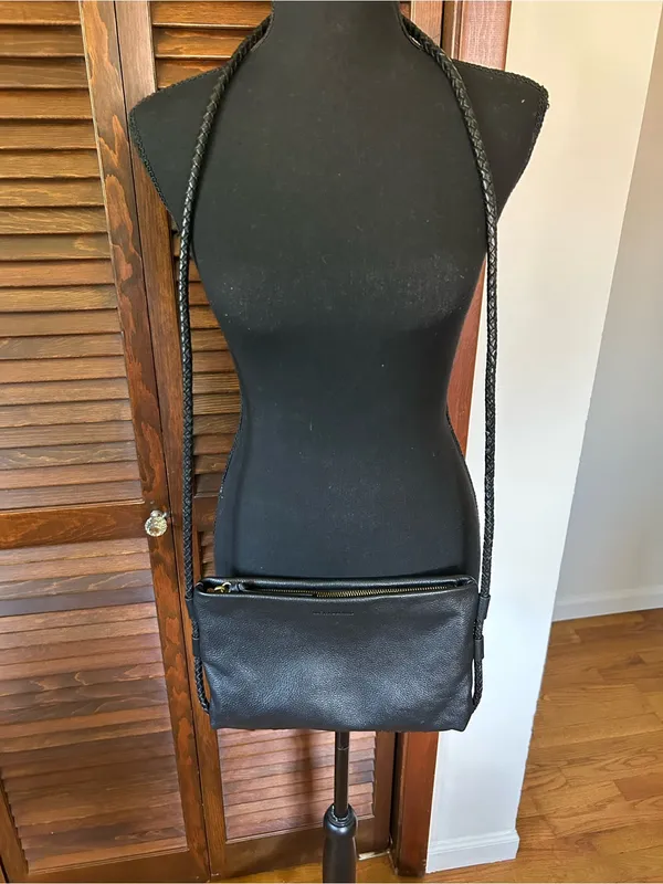 Lucky Brand Zila Leather Crossbody Bag with Braided Strap - Image 7