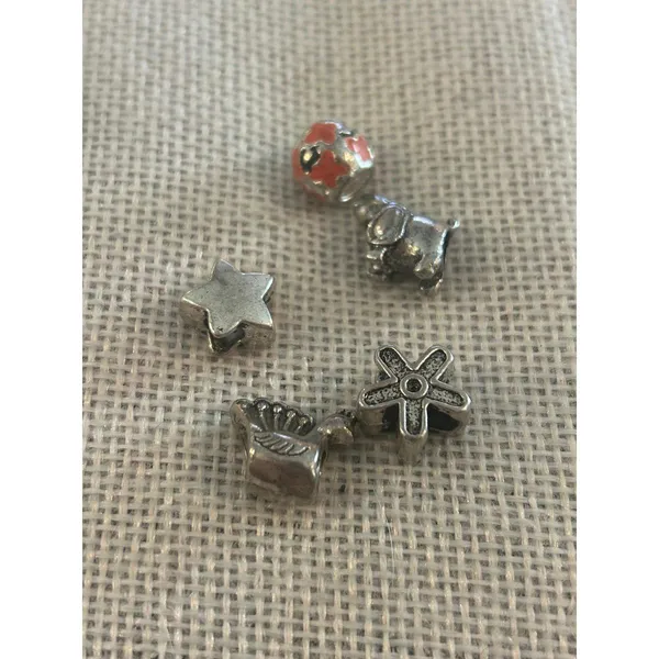 A474 charm bracket silver plated 5 pcs - Image 2