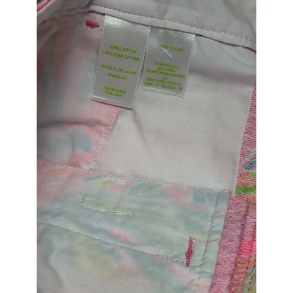 Lilly Pulitzer Buttercup Scalloped Edge Resortwear Preppy Summer Shell Shorts 4 - Image 2