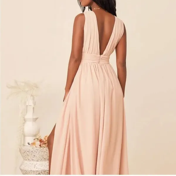 Lulu's Heavenly Hues Blush Maxi Dress NWT - Image 2