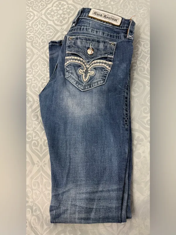 Rock Revival Women's Faded Blue Bootcut Jeans - Image 10