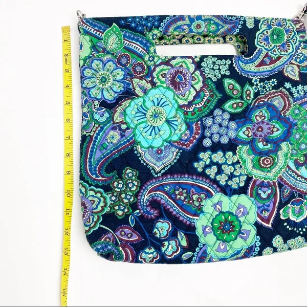 VERA BRADLEY Blue Rhapsody Removable Strap Clutch Tote Bag Casual Boho Artsy - Image 5