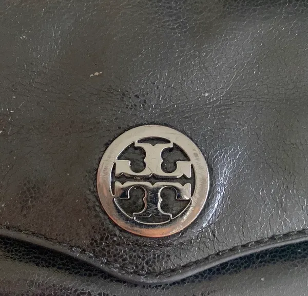 Tory Burch Robinson Metallic Black Mini Cross Body Bag - Image 3