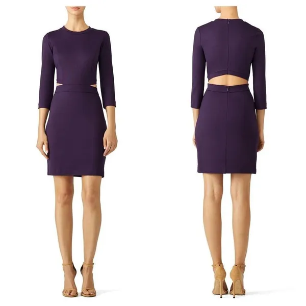 Amanda‎ Uprichard Purple Minka Dress women’s size S - Image 2