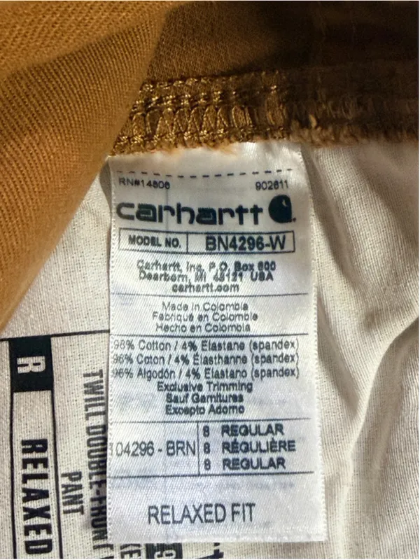 Carhartt Women’s Rugged Flex Relaxed Fit Double Front Work Pants Brown 8 Regular - Image 6