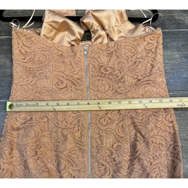 Bardot Riviera Corset Dress Size‎ XL Lace Halter Neck - Image 13