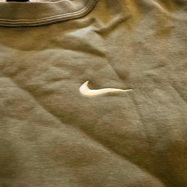 Nike Women's Olive crewneck Sweatshirt - Image 3