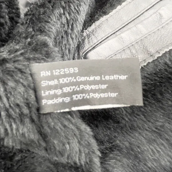 Ivy And Shania Women‎ Leather Jacket XL Belted Faux Fur Hooded Winter Edgy - Image 12
