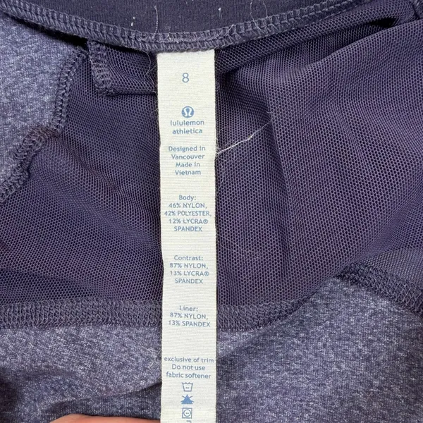 Lululemon Define Jacket Women’s Size 8 Heathered Purple Full Zip - Image 3