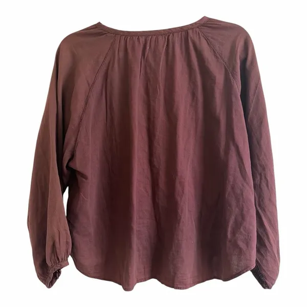✨OUTERKNOWN Brown Folk Sz Small Top✨ - Image 3