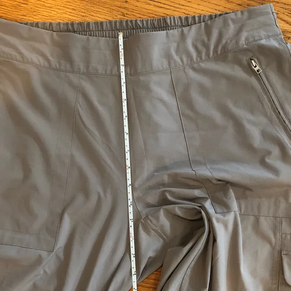 Athleta Khaki Straight Leg Cargo Pants, 16 Tall - Image 8