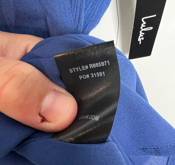 Lulus NWT - Heart of Marigold Denim Blue Wrap Maxi Dress - Image 9