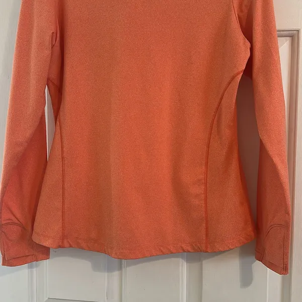 Rhoback Long Sleeve Quarter-Zip Pullover in‎ Coral - Image 8