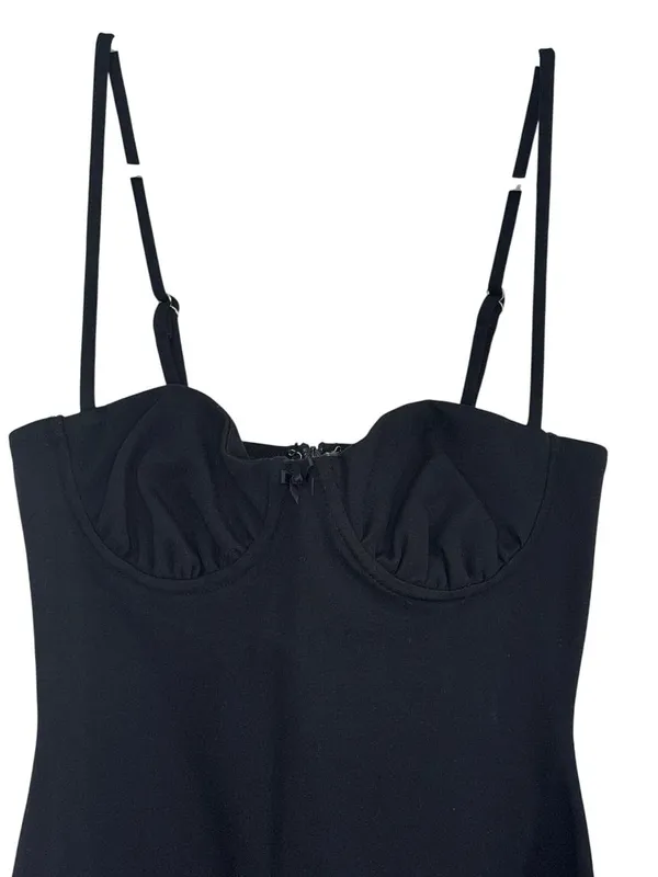 MAJORELLE Devon Mini Dress in Black XSmall New Womens Simple Babydoll - Image 5