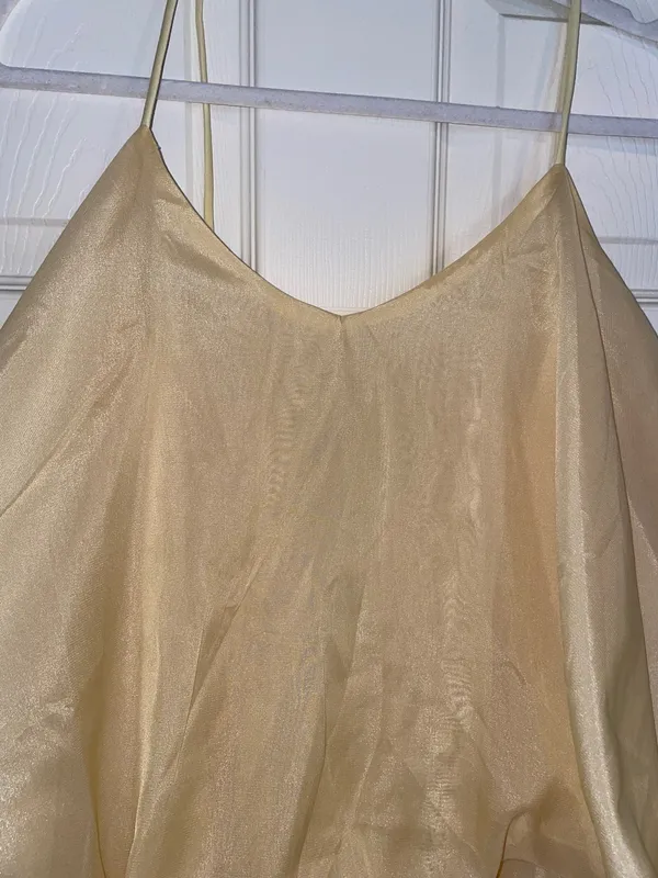 SheIn Yellow Flowy Top - Image 2