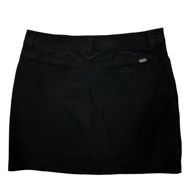 Eddie Bauer Adventure Skort 10 Black‎ Hiking Pickleball Golf Tennis Outdoors - Image 2