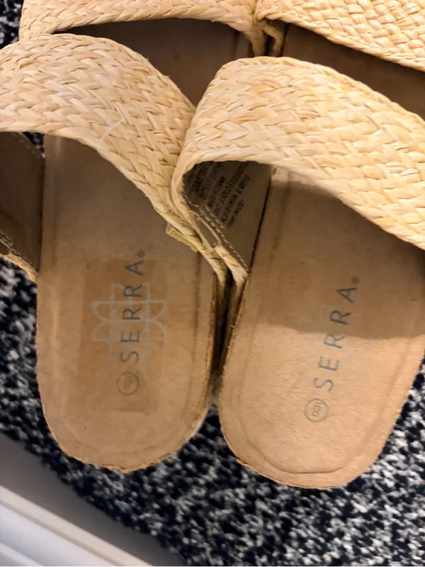 Serra Tan Braided Double-Strap Slide Sandals - Image 3