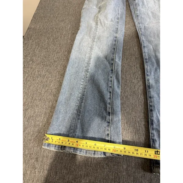 Michael Kors Women's Bootcut Light Wash Blue Denim Jeans Stretch Mid Rise Sz 6 - Image 6