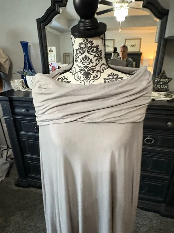 Cherish gray cowl neck poncho one size fits most - Image 3