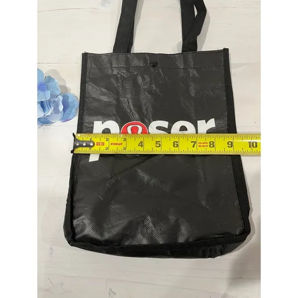 Lululemon Poser‎ Tote Bag Reusable Shopping Bag Black Logo - Image 4