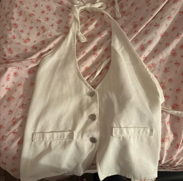 Missguided Denim Halter Top - Image 2