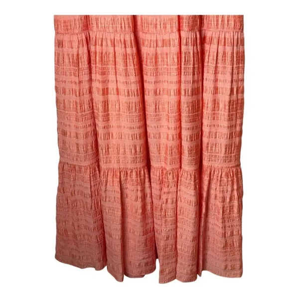 Gal Meets Glam Dress Women 6 Peach Coral Sleeveless Fiona‎ Tiered Maxi Boho - Image 7