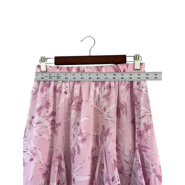 Gianni Bini Pink Floral Coquette Fairy Mini Skirt Size Medium NWT - Image 4