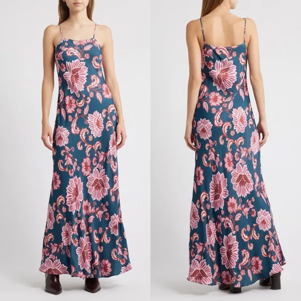 Farm Rio Flower Delicacy Paisley Slipdress S - Image 4