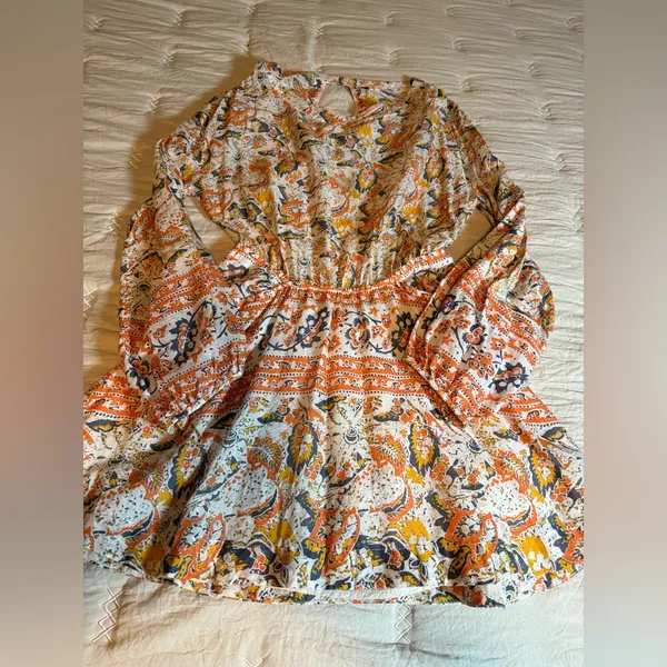 Free People Multicolor Boho Dress size S - Image 8