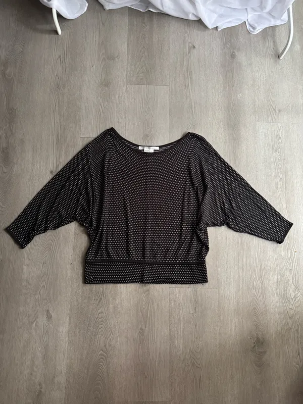 Max Studio Polka Dot Long Sleeve Top - Image 5