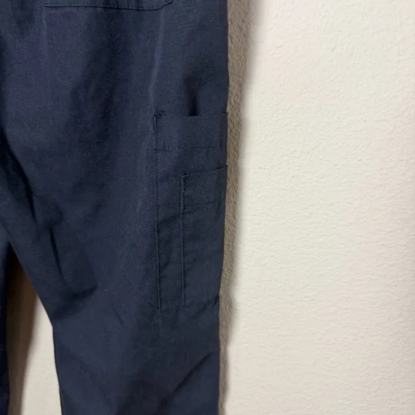 Dagacci Straight Wide Leg Black Scrubs Pants Size Small - Image 6