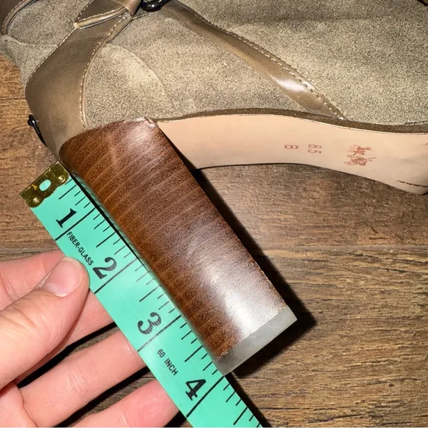 Coach Alexandra Fatigue Green Mid-Calf Bootie Olive Heeled Boots - Image 14