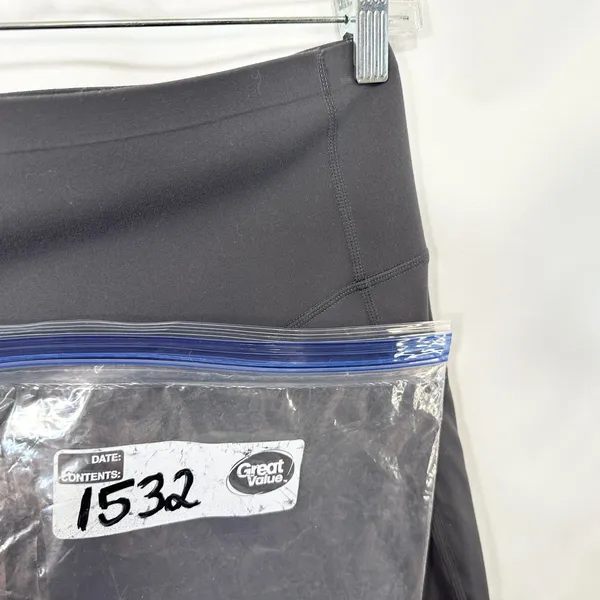 Halara Medium Leggings High Waisted Gray Side Pockets 7/8 Solid‎ Athleisure 1532 - Image 9