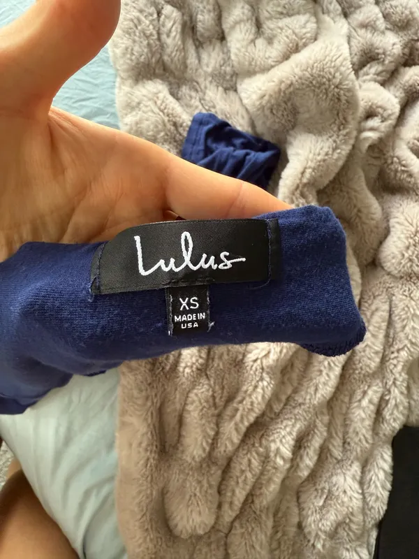 Lulus Navy Bodycon Dress - Image 4