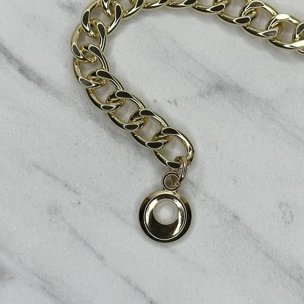 Chunky Draped Gold Tone Chain Link Belt Adjustable Y2K One Size OS ✨ - Image 15