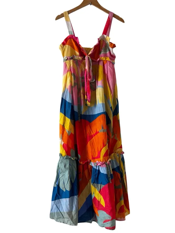 Farm Rio Tropical Sunset Maxi Dress Size small - Image 4