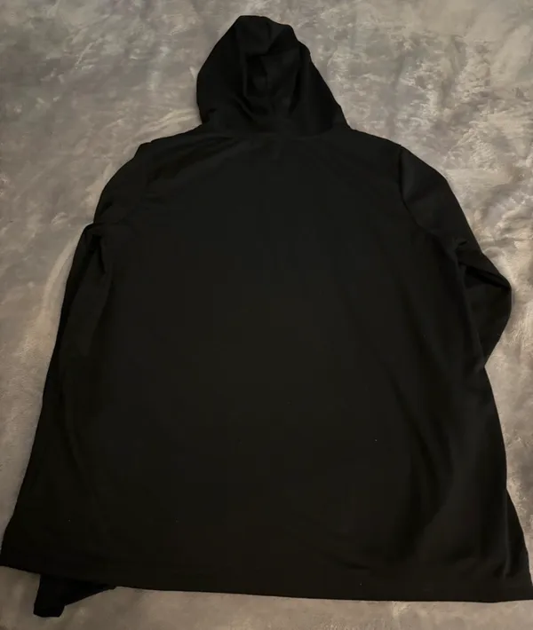Woman’s black faith hoodie size L - Image 2