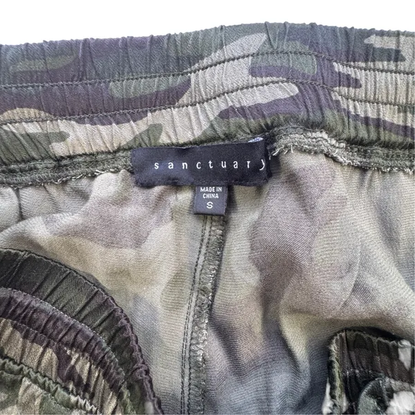 Sanctuary Camo Joggers Womens Small Green Camouflage Drawstring Waist Pants Soft - Image 3