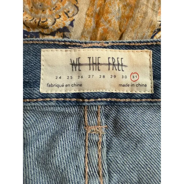 We The‎ Free Wide Leg Boho Paisley Print Jeans Size 31 - Image 5