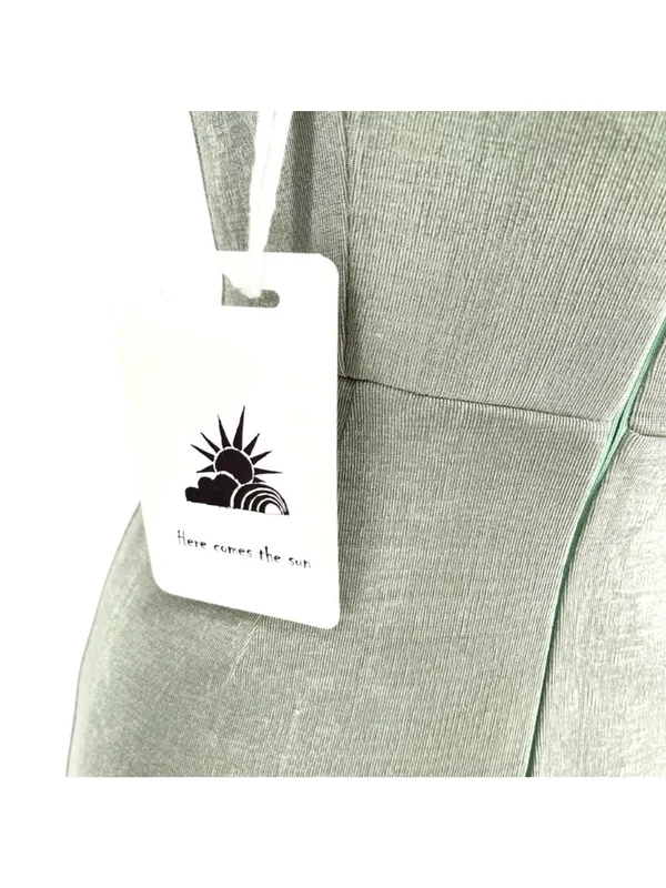 Here Comes The Sun Whats Happening Sage Green Dress Size Medium NWT Clean Girl - Image 11