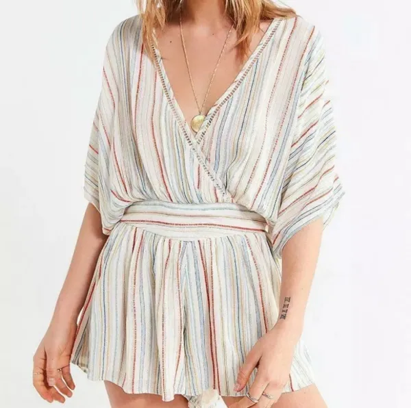Urban Outfitters Moonstruck Striped Romper✨ - Image 2