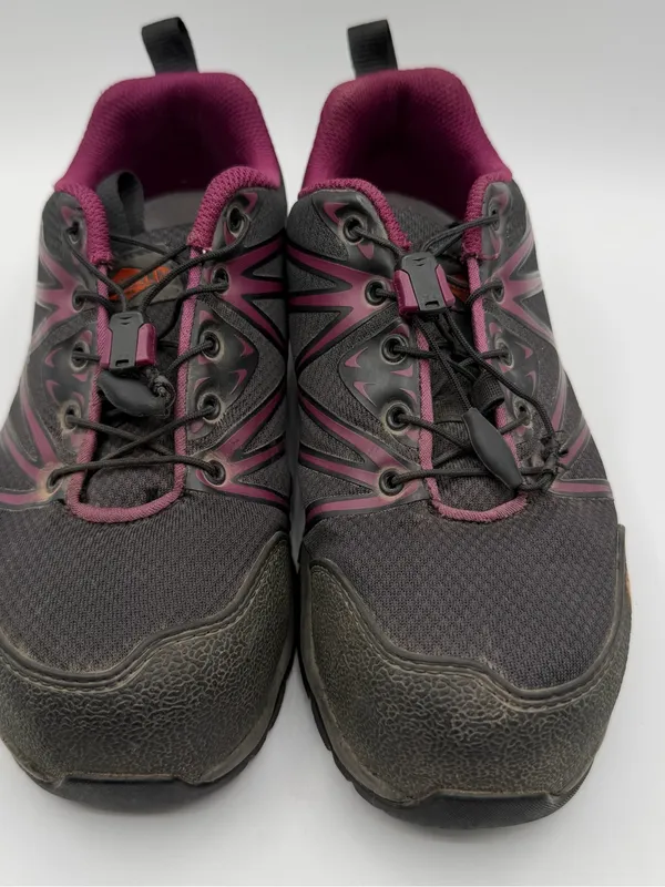 Merrell Fullbench Womens 6 Composite Toe Work Shoes Black Purple Slip Resistant - Image 2