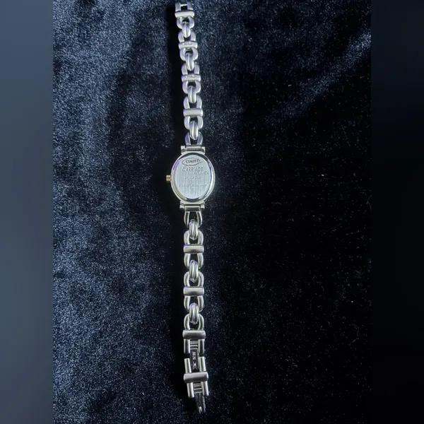Carriage By Timex Watch Women Dainty Gold Silver Tone 19mm - Image 3