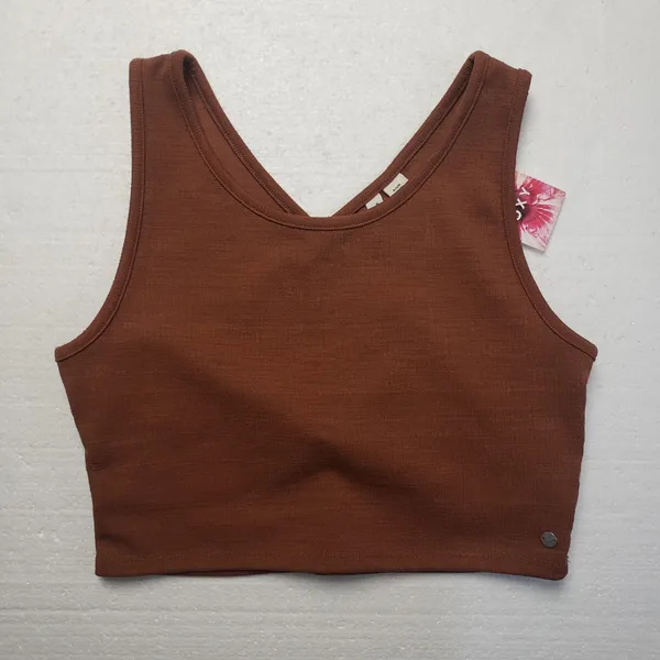 Roxy Women's Good Keepsake Crop Top in Russet size XL NWT - Image 4
