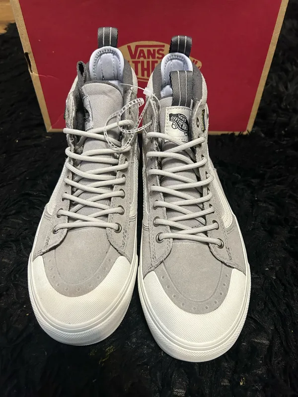 VANS sk8-hi top MTE gray waterproof lace up shoes sneakers women’s 8.5 new - Image 3