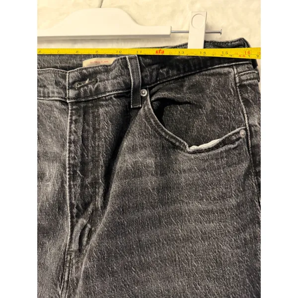 Levi's Premium 70s‎ High Flare Jeans Womens 32 Black High Rise Retro Bell Bottom - Image 4