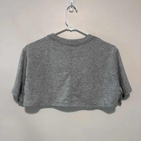 Lululemon All Yours Boyfriend Ultra Crop Heathered Core Light Grey Size 6 - Image 8